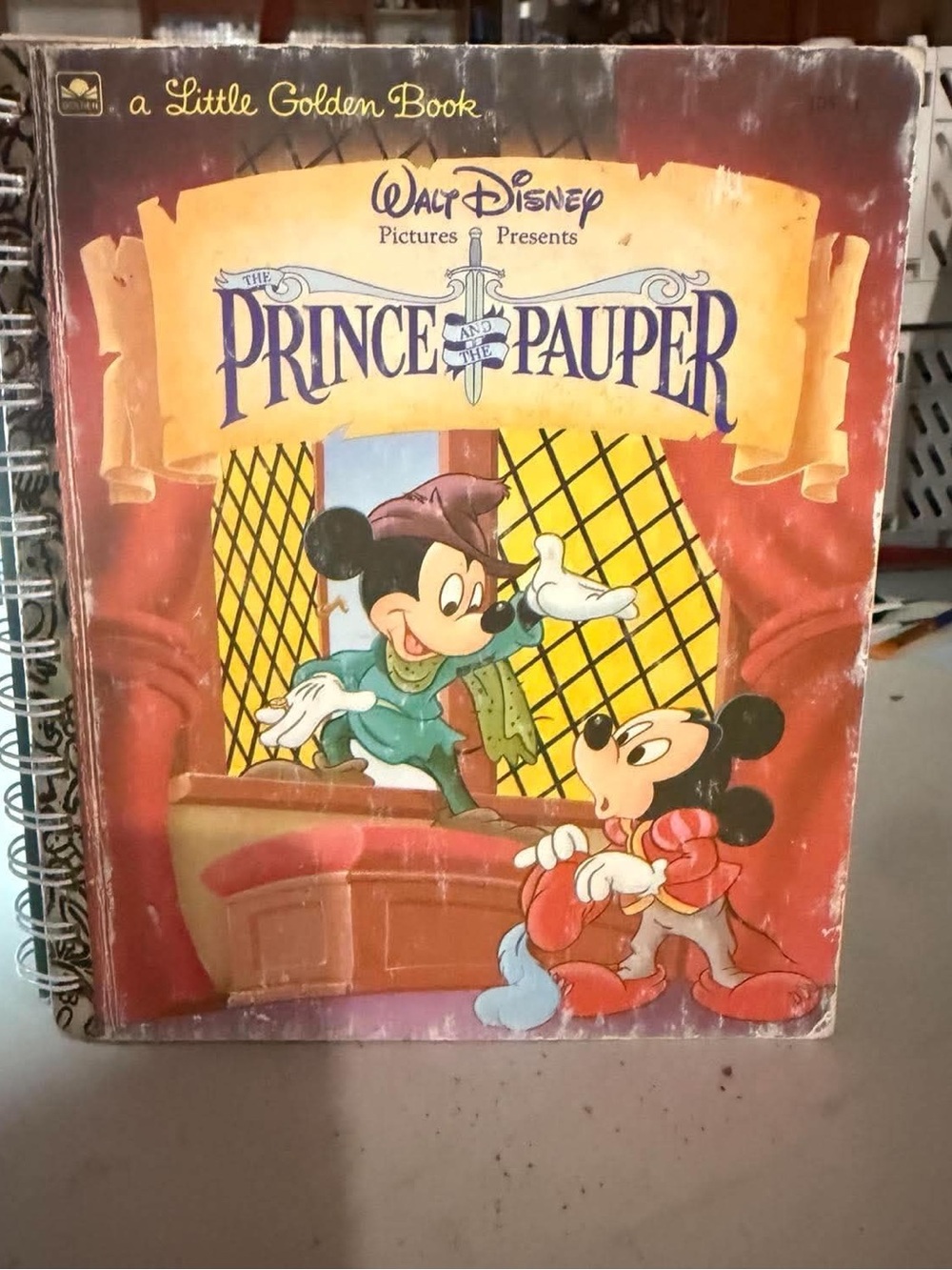 Vintage Mickey Little Golden Book Turned Into Journal